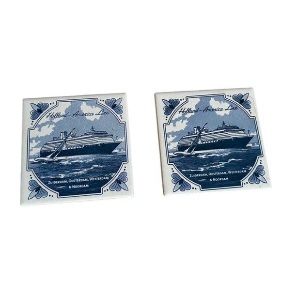 2 Holland America Line Cruise Coaster Zuiderdam, Oosterddam, Westerdam & Noordam - Picture 1 of 5